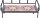 Garden Pleasure Blumenregal PULAR Metall hellbraun Bank 39,5 x 19,0 x 30,0 cm, 1 St.