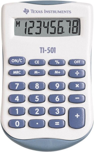 TEXAS INSTRUMENTS TI-501 Taschenrechner weiß