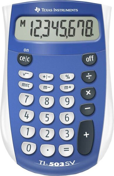 TEXAS INSTRUMENTS TI-503 SV Taschenrechner blau/weiss