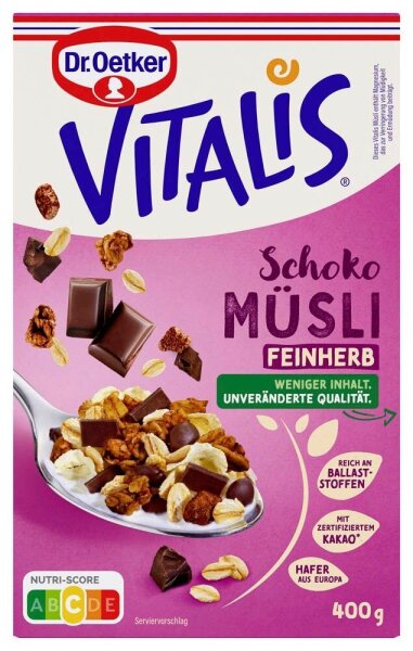 Dr. Oetker VITALIS Schoko FEINHERB Müsli 400,0 g, 1 St.