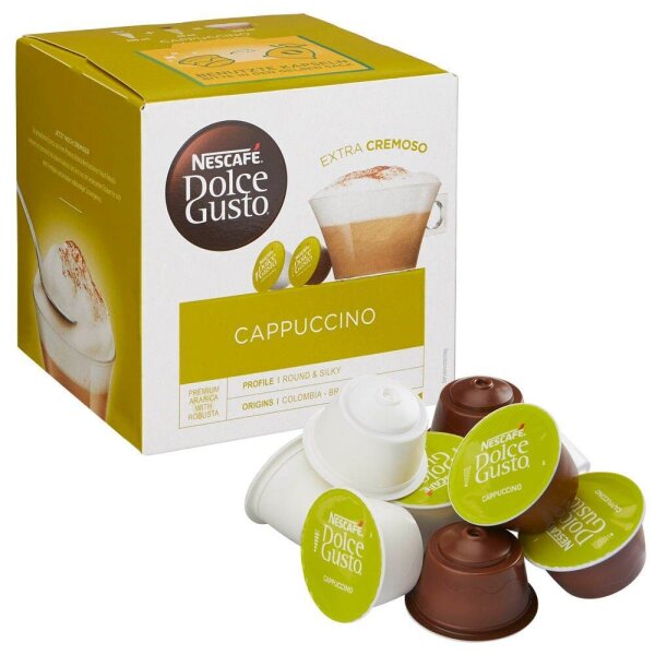 NESCAFÉ DOLCE GUSTO® CAPPUCCINO Kaffeekapseln, Arabicabohnen 8 St.