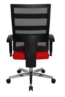 Topstar Bürostuhl X-Pander, 959T T310 Stoff rot, Gestell alu