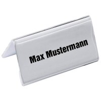 DURABLE Tischnamensschilder transparent 10,0 x 5,2 cm, 10...