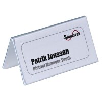 DURABLE Tischnamensschilder transparent 10,0 x 5,2 cm, 10 St.