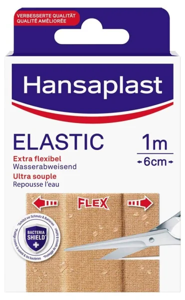 Hansaplast Pflaster ELASTIC 4809170009 beige 6,0 x 10,0...