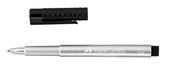 FABER-CASTELL Pitt Artist Pen Lackmarker silber 1,5 mm, 1 St.