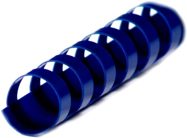 LMG Kunststoffbinderücken blau für 145 Blatt, 100 St.