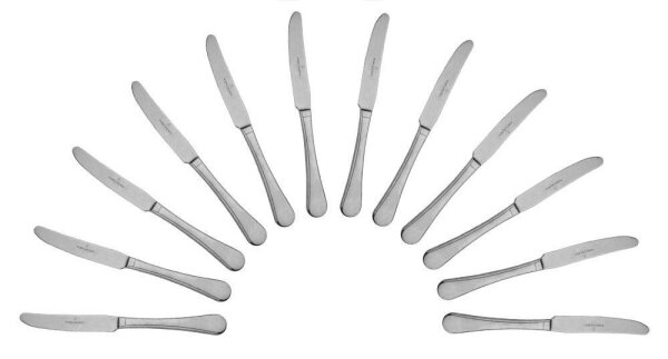 PICARD & WIELPÜTZ Messer Rossini Vintage silber, 12 St.