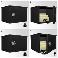 ROTTNER Paketbriefkasten Parcel Keeper T05766 schwarz