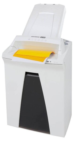 HSM SECURIO AF350 Aktenvernichter mit Partikelschnitt P-6, 0,78 x 11 mm, bis 350 Blatt, weiß