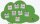 rocada Whiteboard Skinshape Whiteboard 75x115 gn 115,0 x 75,0 cm grün Stahl