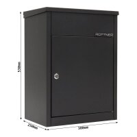 ROTTNER Paketbriefkasten Parcel Keeper 500 T05967 schwarz