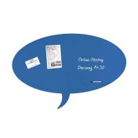 rocada Whiteboard Skinshape 100,0 x 150,0 cm blau Stahl