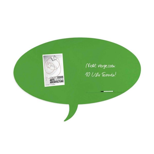 rocada Whiteboard Skinshape 75,0 x 115,0 cm grün Stahl