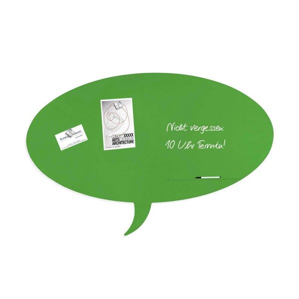 rocada Whiteboard Skinshape 100,0 x 150,0 cm grün Stahl