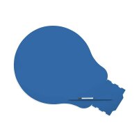 rocada Whiteboard Skinshape 115,0 x 150,0 cm blau Stahl