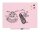 rocada Whiteboard Skinwhiteboard 55,0 x 75,0 cm rosa Stahl