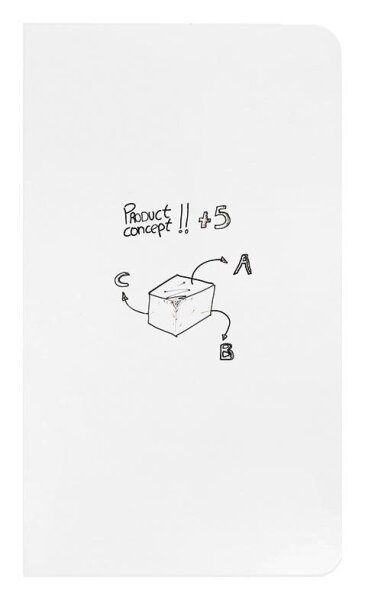 rocada Whiteboard Skin 108,0 x 204,0 cm weiß Stahl