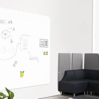 rocada Whiteboard Skin 108,0 x 204,0 cm weiß Stahl