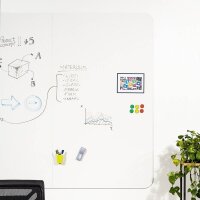 rocada Whiteboard Skin 108,0 x 204,0 cm weiß Stahl