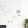 rocada Whiteboard Skin 108,0 x 204,0 cm weiß Stahl