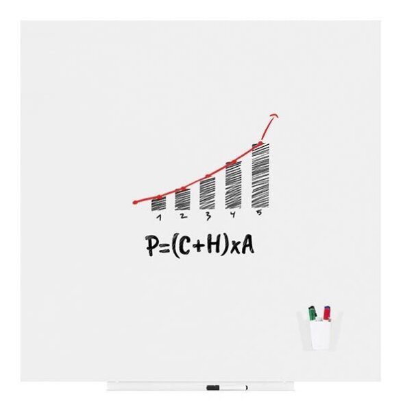 rocada Whiteboard Skinwhiteboard 120 x 120,0 cm weiß lackierter Stahl