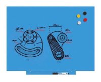 rocada Whiteboard Skinwhiteboard 55,0 x 75,0 cm blau Stahl