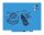 rocada Whiteboard Skinwhiteboard 55,0 x 75,0 cm blau Stahl