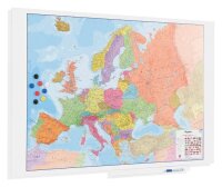 rocada Whiteboard Skin MAP Europa 150,0 x 100,0 cm bunt...