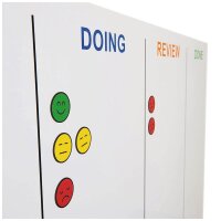 rocada Whiteboard Skinwhiteboard 150,0 x 100,0 cm weiß Stahl