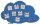 rocada Whiteboard Skinshape 115,0 x 75,0 cm hellblau Stahl
