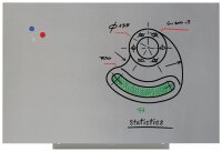 rocada Whiteboard PRO Skin 75,0 x 100,0 cm silber...