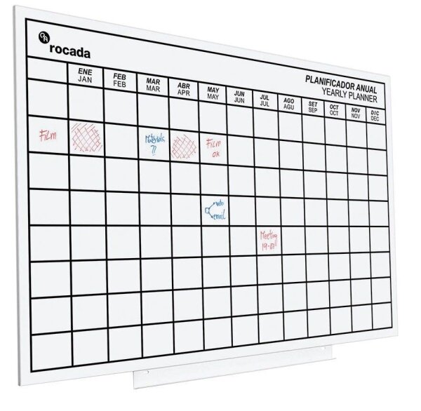 rocada Whiteboard Skin 75,0 x 115,0 cm weiß Stahl
