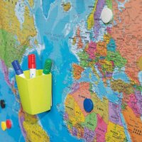 rocada Whiteboard Skin MAP Welt 150,0 x 100,0 cm bunt Stahl