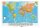rocada Whiteboard Skin MAP Welt 150,0 x 100,0 cm bunt Stahl