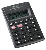 CASIO HL-4A Taschenrechner schwarz