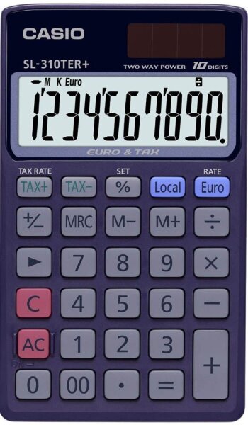 CASIO SL-310TER+ Taschenrechner schwarz