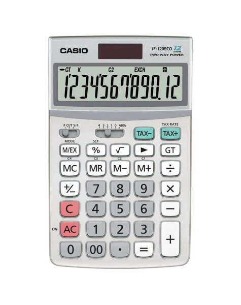 CASIO JF-120ECO Tischrechner silber