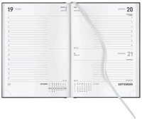 Lediberg Buchkalender Tagesplaner 2026 schwarz, 1 St.