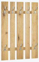 HAKU Möbel Wandgarderobe 15617 braun Holz 8 Haken...