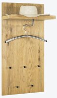 HAKU Möbel Wandgarderobe 15620 braun Holz 5 Haken...