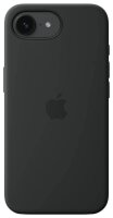 Apple Silikon Handyhülle für Apple iPhone 16e schwarz