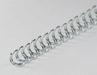 LMG Drahtbinderücken silber für 50 Blatt, 100 St.