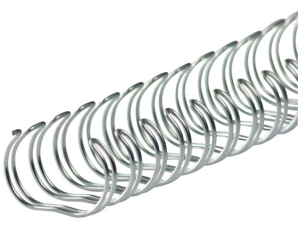 50 LMG Drahtbinderücken silber für 100 Blatt
