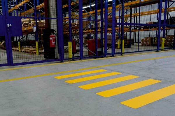 DURABLE Bodenmarkierungsband Zebrastreifen 200/05 gelb 200,0 x 1200,0 mm