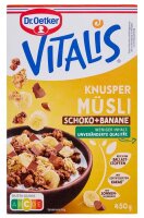 Dr. Oetker VITALIS KNUSPER SCHOKO+BANANE Müsli 450,0...