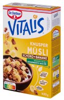 Dr. Oetker VITALIS KNUSPER SCHOKO+BANANE Müsli 450,0 g, 1 St.