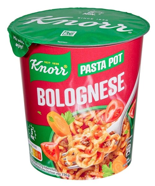 Knorr® PASTA SNACK POT BOLOGNESE Fertiggericht, 1 St.