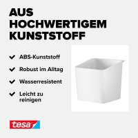 tesa Kräutertopf-Set weiß, 1 Set