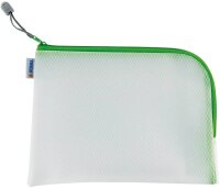 HERMA Reißverschlussbeutel DIN A5 transparent/grün, 1 St.